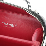 CHANEL シャネル CCフィグリー  バニティチェーンショルダー ブラック/ホワイト レディース キャビアスキン ショルダーバッグ Aランク 中古 銀蔵