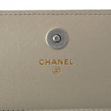 CHANEL シャネル シャネル19 チェーンコインパース グレー レディース ラムスキン コインケース Aランク 中古 銀蔵