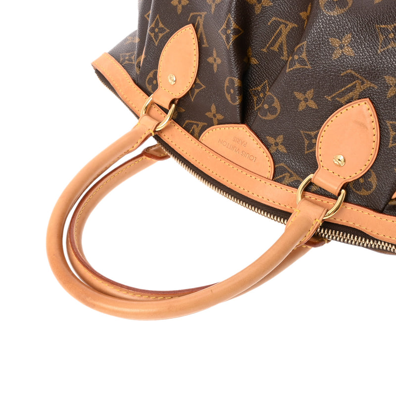 LOUIS VUITTON ルイヴィトン モノグラム ティヴォリ PM ブラウン M40143 レディース モノグラムキャンバス ハンドバッグ ABランク 中古 銀蔵