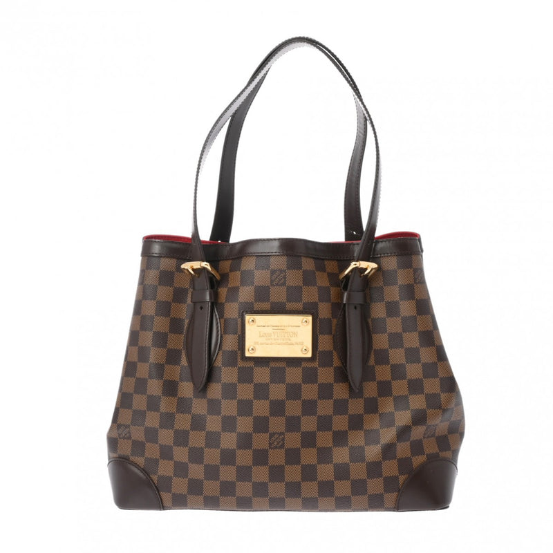 LOUIS VUITTON ルイヴィトン ダミエ ハムステッド MM ブラウン N51204 レディース ダミエキャンバス ハンドバッグ ABランク 中古 銀蔵