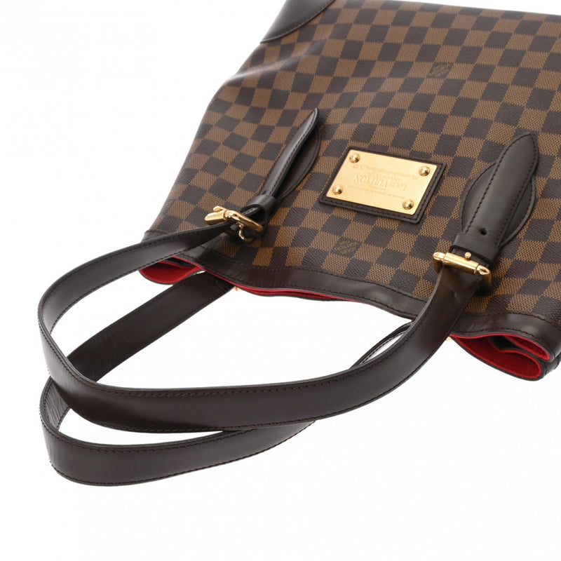 LOUIS VUITTON ルイヴィトン ダミエ ハムステッド MM ブラウン N51204 レディース ダミエキャンバス ハンドバッグ ABランク 中古 銀蔵