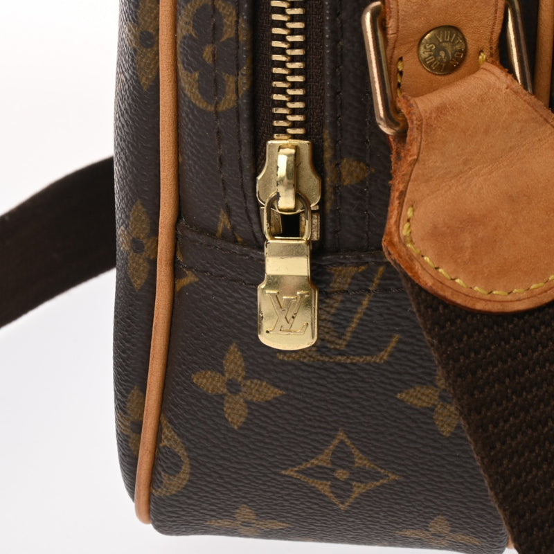 LOUIS VUITTON ルイヴィトン モノグラム リポーター PM ブラウン M45254 ユニセックス モノグラムキャンバス ショルダーバッグ Bランク 中古 銀蔵