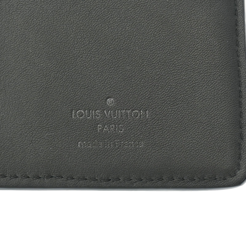 LOUIS VUITTON ルイヴィトン アエログラム ポルトフォイユブラザ  ノワール M69980 メンズ レザー 長財布 ABランク 中古 銀蔵