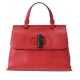 GUCCI グッチ バンブー デイリー 2WAY 赤 370831 レディース レザー ハンドバッグ ABランク 中古 銀蔵