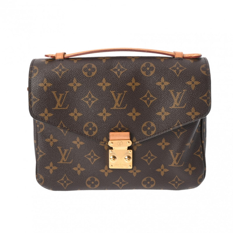 LOUIS VUITTON ルイヴィトン モノグラム ポシェットメティス MM 2WAY ブラウン M44875 レディース モノグラムキャンバス ハンドバッグ Bランク 中古 銀蔵