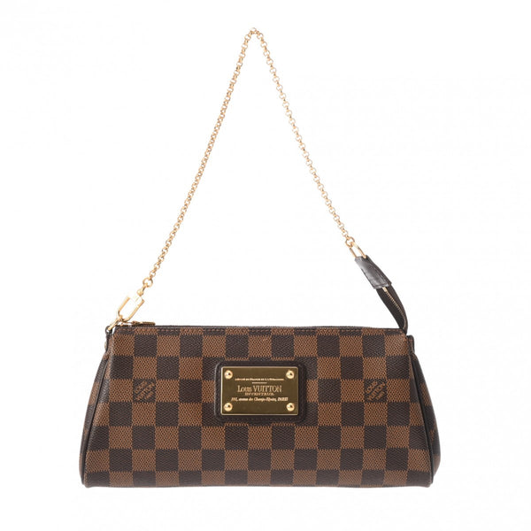 LOUIS VUITTON ルイヴィトン ダミエ エヴァ 2WAY ブラウン N55213 レディース ダミエキャンバス ショルダーバッグ Aランク 中古 銀蔵