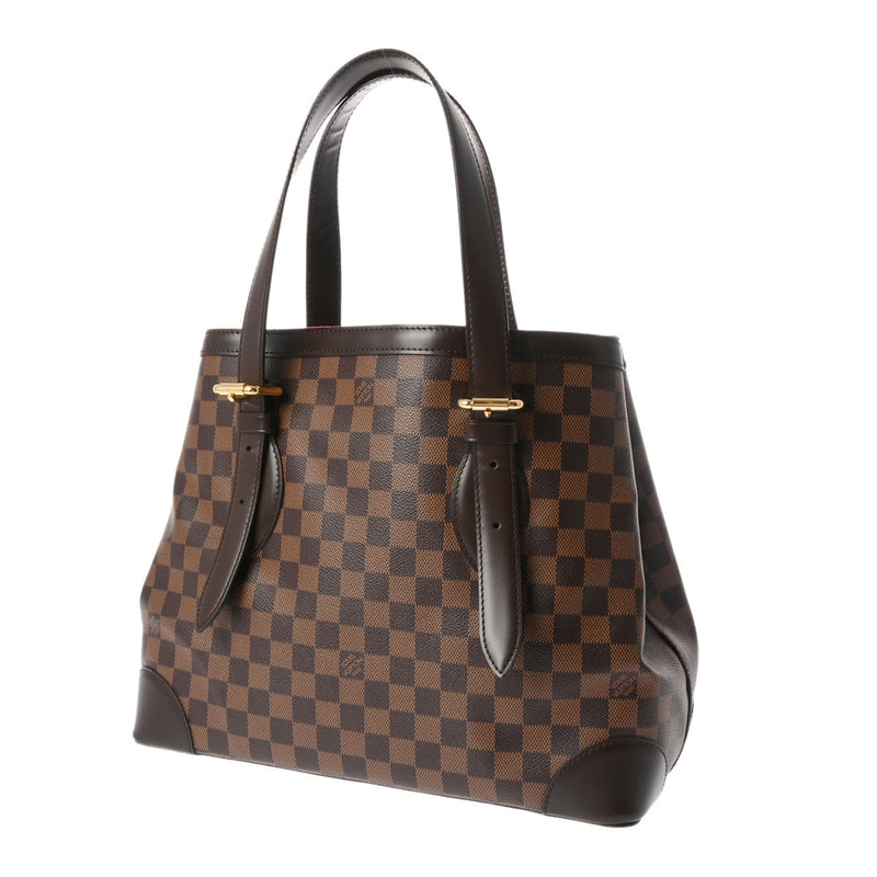 LOUIS VUITTON ルイヴィトン ダミエ ハムステッド MM ブラウン N51204 レディース ダミエキャンバス ハンドバッグ Aランク 中古 銀蔵