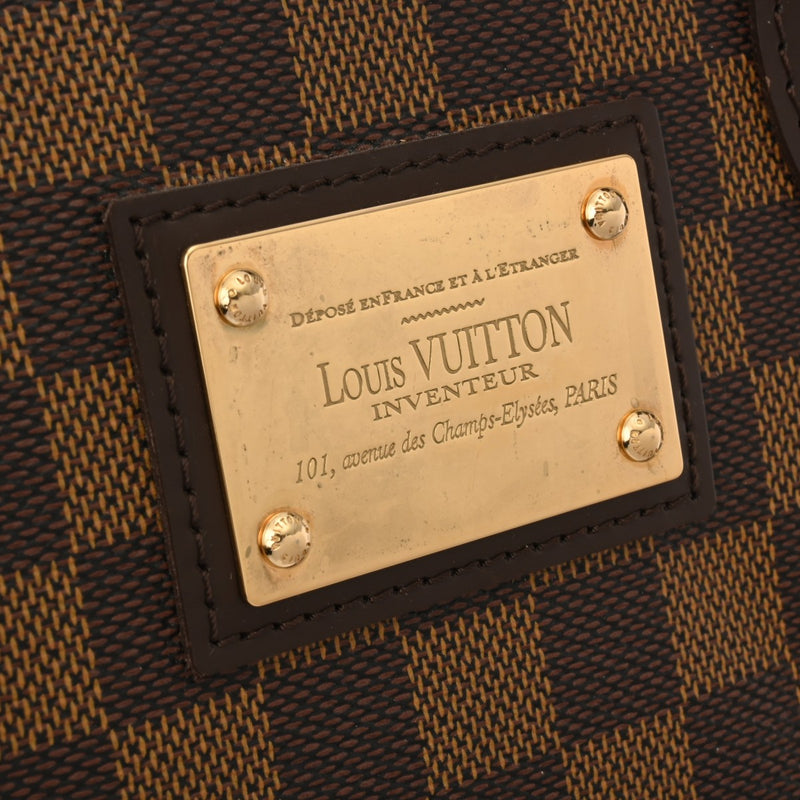 LOUIS VUITTON ルイヴィトン ダミエ ハムステッド PM ブラウン N51205 レディース ダミエキャンバス ハンドバッグ Aランク 中古 銀蔵