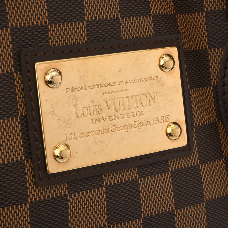 LOUIS VUITTON ルイヴィトン ダミエ ハムステッド MM ブラウン N51204 レディース ダミエキャンバス ハンドバッグ ABランク 中古 銀蔵