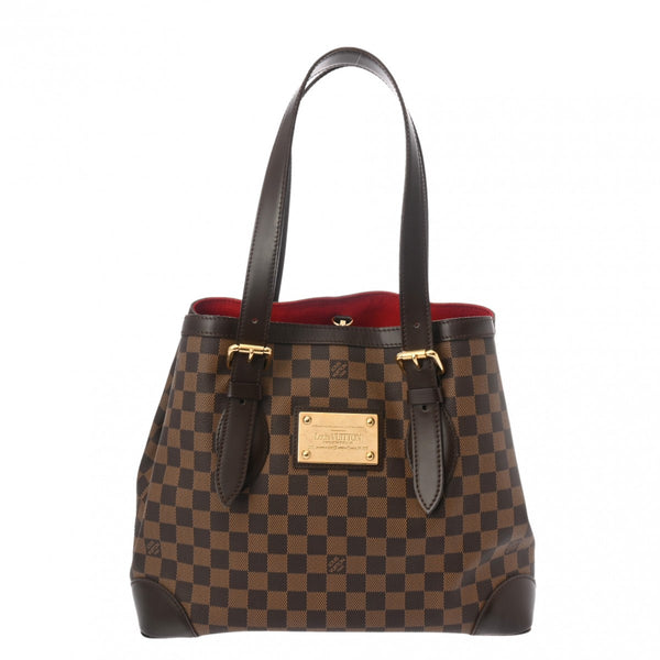 LOUIS VUITTON ルイヴィトン ダミエ ハムステッド MM ブラウン N51204 レディース ダミエキャンバス ハンドバッグ ABランク 中古 銀蔵