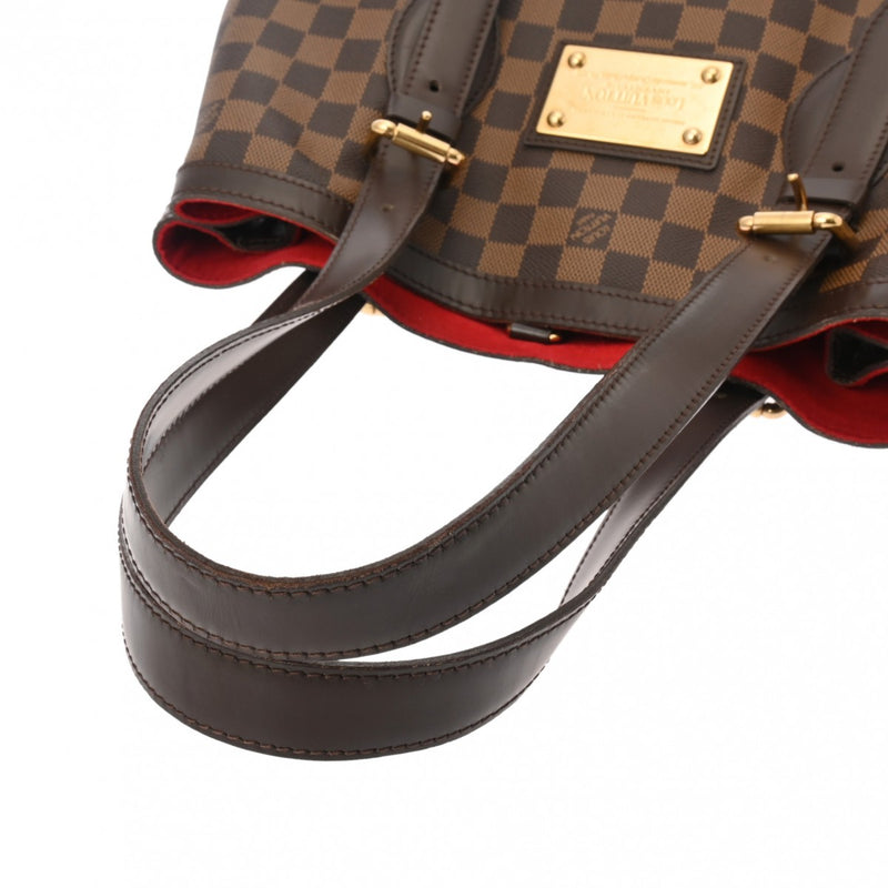 LOUIS VUITTON ルイヴィトン ダミエ ハムステッド MM ブラウン N51204 レディース ダミエキャンバス ハンドバッグ ABランク 中古 銀蔵