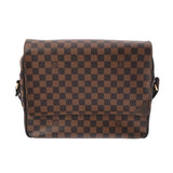 LOUIS VUITTON ルイヴィトン ダミエ シェルトン MM ブラウン N41149 メンズ ダミエキャンバス ショルダーバッグ ABランク 中古 銀蔵