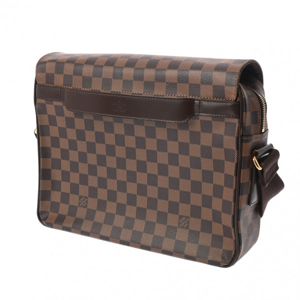 LOUIS VUITTON ルイヴィトン ダミエ シェルトン MM ブラウン N41149 メンズ ダミエキャンバス ショルダーバッグ ABランク 中古 銀蔵