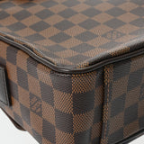 LOUIS VUITTON ルイヴィトン ダミエ シェルトン MM ブラウン N41149 メンズ ダミエキャンバス ショルダーバッグ ABランク 中古 銀蔵