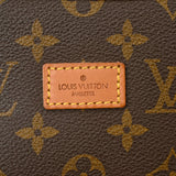 LOUIS VUITTON ルイヴィトン モノグラム ソミュール 35 ブラウン M42254 レディース モノグラムキャンバス ショルダーバッグ Bランク 中古 銀蔵