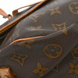 LOUIS VUITTON ルイヴィトン モノグラム ソミュール 35 ブラウン M42254 レディース モノグラムキャンバス ショルダーバッグ Bランク 中古 銀蔵