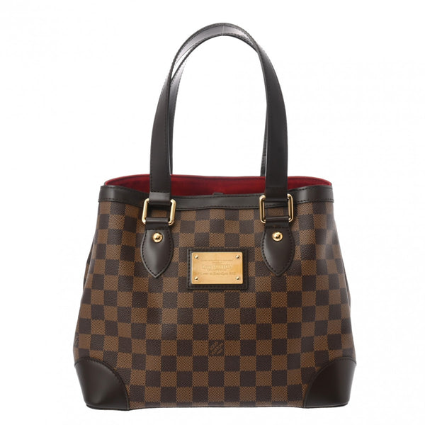 LOUIS VUITTON ルイヴィトン ダミエ ハムステッド PM ブラウン N51205 レディース ダミエキャンバス ハンドバッグ Aランク 中古 銀蔵