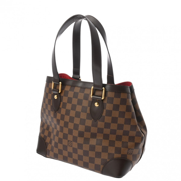 LOUIS VUITTON ルイヴィトン ダミエ ハムステッド PM ブラウン N51205 レディース ダミエキャンバス ハンドバッグ Aランク 中古 銀蔵