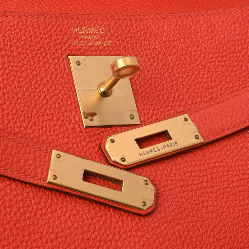 HERMES エルメス ケリー 35 内縫い 2WAY フー ゴールド金具 □Q刻印(2013年頃) レディース トゴ ハンドバッグ ABランク 中古 銀蔵