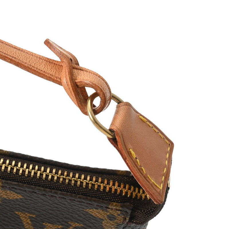 LOUIS VUITTON ルイヴィトン モノグラム ポシェット アクセソワール ブラウン M51980 レディース モノグラムキャンバス アクセサリーポーチ ABランク 中古 銀蔵