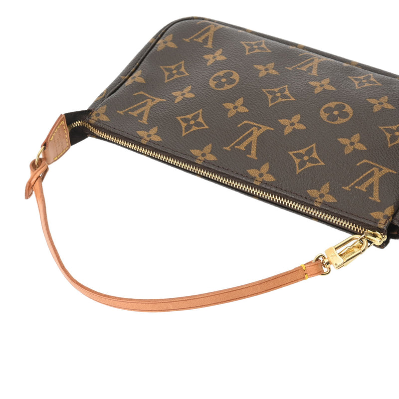 LOUIS VUITTON ルイヴィトン モノグラム ポシェット アクセソワール ブラウン M51980 レディース モノグラムキャンバス アクセサリーポーチ ABランク 中古 銀蔵