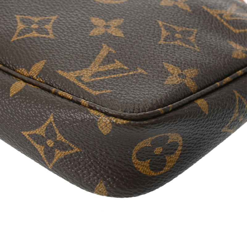 LOUIS VUITTON ルイヴィトン モノグラム ポシェット アクセソワール ブラウン M51980 レディース モノグラムキャンバス アクセサリーポーチ ABランク 中古 銀蔵