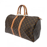 LOUIS VUITTON ルイヴィトン モノグラム キーポル 45 ブラウン M41428 ユニセックス モノグラムキャンバス ボストンバッグ Bランク 中古 銀蔵