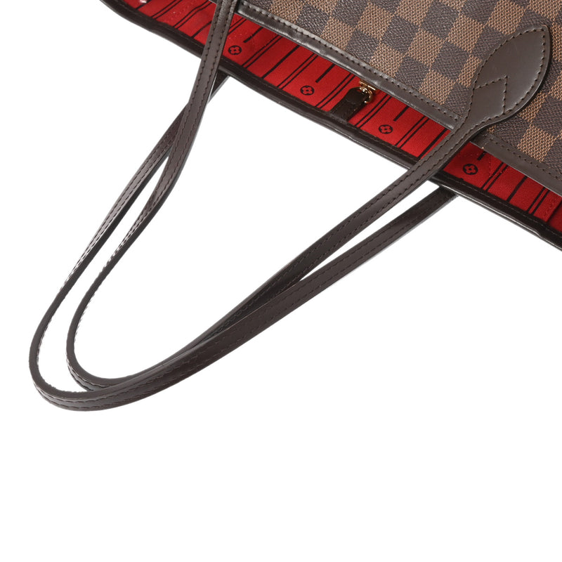 LOUIS VUITTON ルイヴィトン ダミエ ネヴァーフル MM ブラウン N51105 レディース ダミエキャンバス トートバッグ Bランク 中古 銀蔵