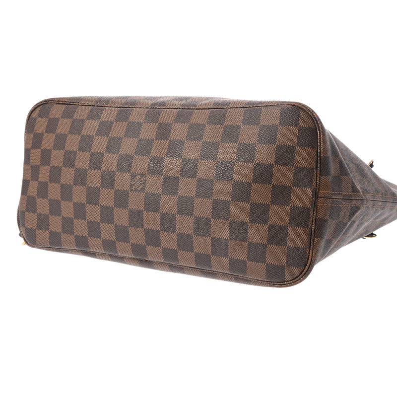 LOUIS VUITTON ルイヴィトン ダミエ ネヴァーフル MM ブラウン N51105 レディース ダミエキャンバス トートバッグ Bランク 中古 銀蔵