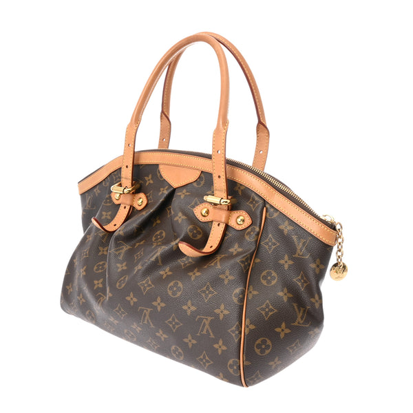 LOUIS VUITTON ルイヴィトン モノグラム ティヴォリ GM ブラウン M40144 レディース モノグラムキャンバス ハンドバッグ Bランク 中古 銀蔵