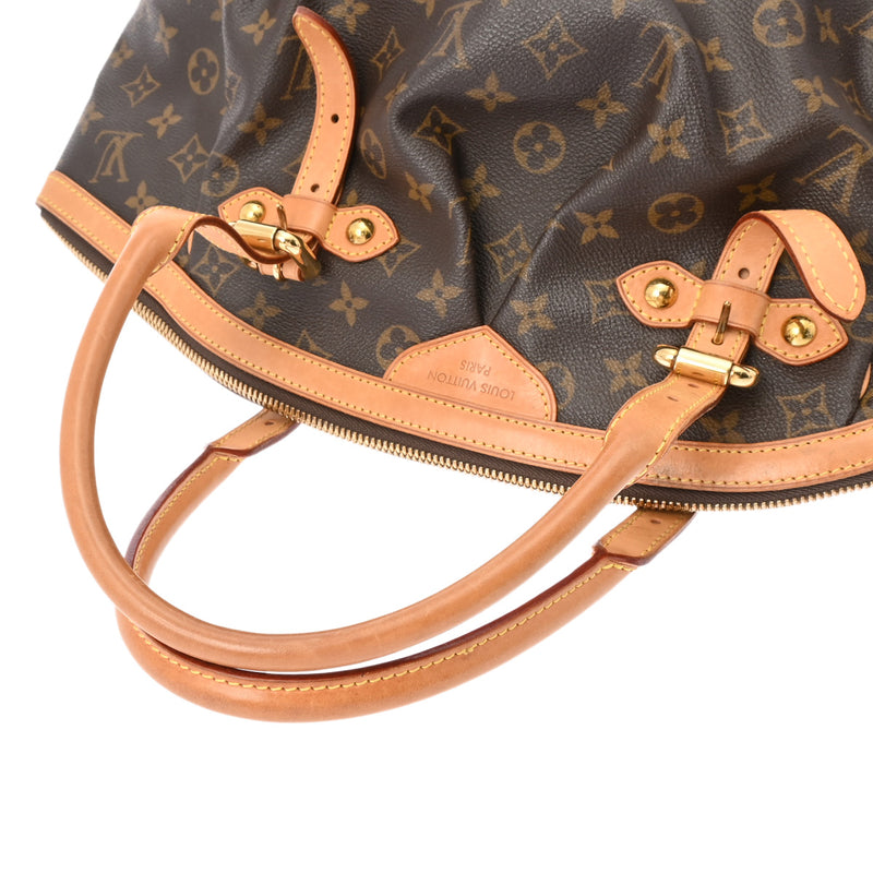 LOUIS VUITTON ルイヴィトン モノグラム ティヴォリ GM ブラウン M40144 レディース モノグラムキャンバス ハンドバッグ Bランク 中古 銀蔵