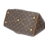 LOUIS VUITTON ルイヴィトン モノグラム ティヴォリ GM ブラウン M40144 レディース モノグラムキャンバス ハンドバッグ Bランク 中古 銀蔵