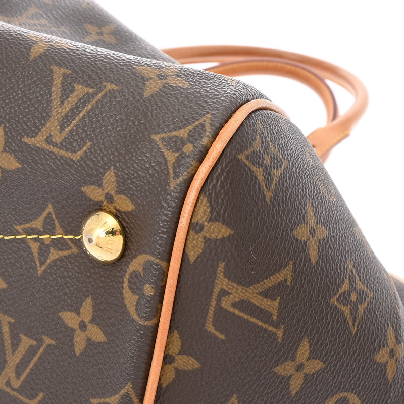 LOUIS VUITTON ルイヴィトン モノグラム ティヴォリ GM ブラウン M40144 レディース モノグラムキャンバス ハンドバッグ Bランク 中古 銀蔵