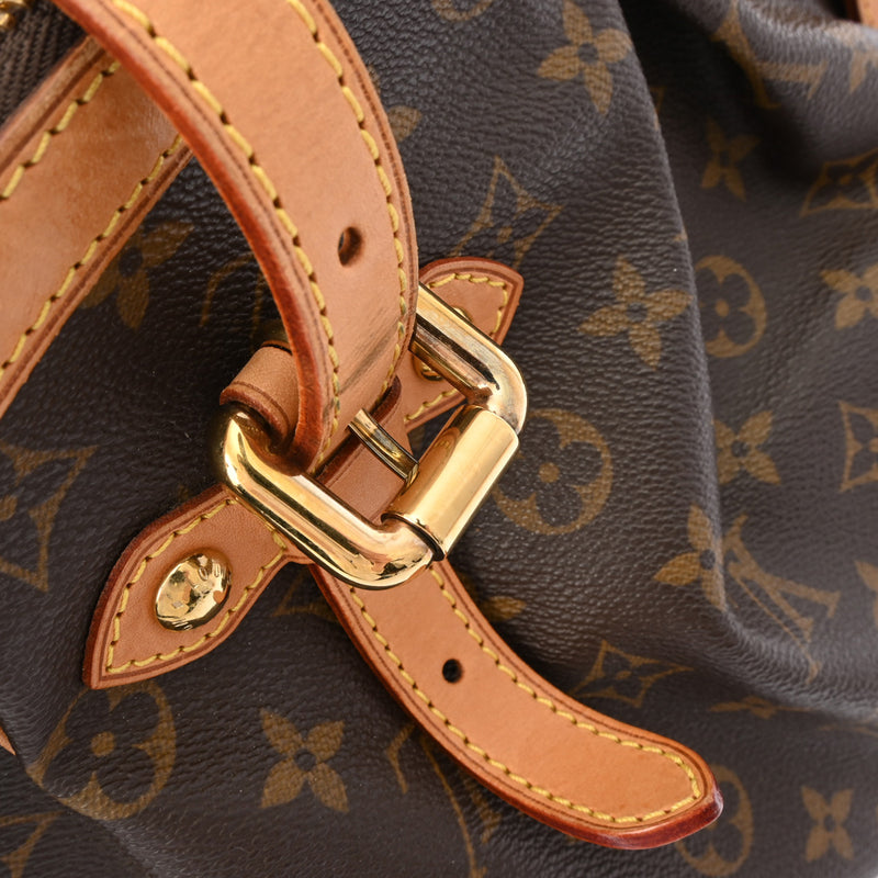 LOUIS VUITTON ルイヴィトン モノグラム ティヴォリ GM ブラウン M40144 レディース モノグラムキャンバス ハンドバッグ Bランク 中古 銀蔵