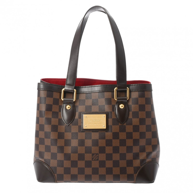 LOUIS VUITTON ルイヴィトン ダミエ ハムステッド PM ブラウン N51205 レディース ダミエキャンバス ハンドバッグ Bランク 中古 銀蔵