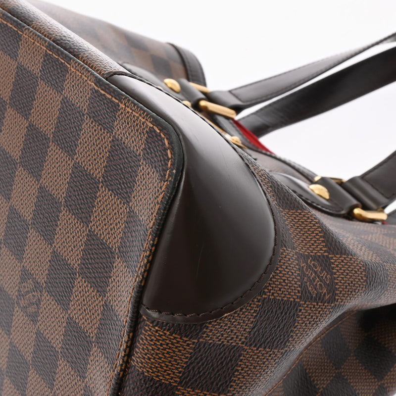 LOUIS VUITTON ルイヴィトン ダミエ ハムステッド PM ブラウン N51205 レディース ダミエキャンバス ハンドバッグ Bランク 中古 銀蔵