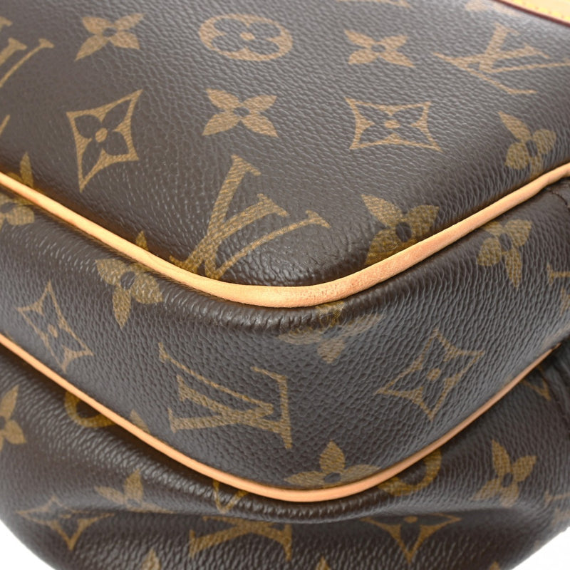 LOUIS VUITTON ルイヴィトン モノグラム リポーター PM ブラウン M45254 ユニセックス モノグラムキャンバス ショルダーバッグ ABランク 中古 銀蔵