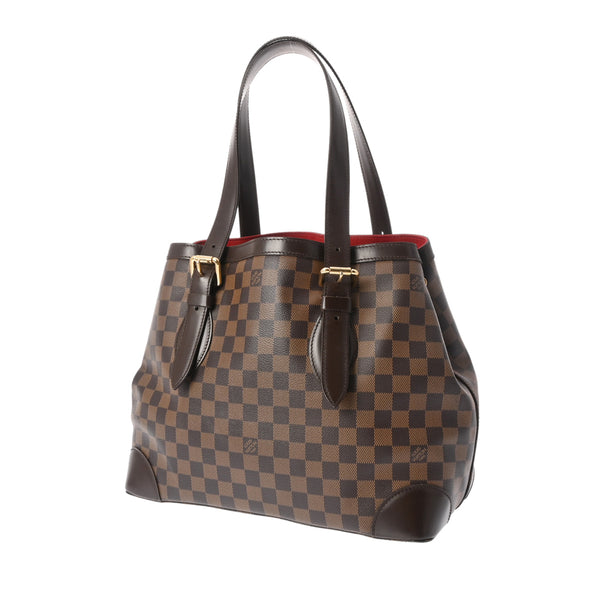 LOUIS VUITTON ルイヴィトン ダミエ ハムステッドMM ブラウン N51204 レディース ダミエキャンバス ハンドバッグ ABランク 中古 銀蔵