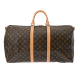 LOUIS VUITTON ルイヴィトン モノグラム キーポル バンドリエール 55 ブラウン M41414 ユニセックス モノグラムキャンバス ボストンバッグ ABランク 中古 銀蔵