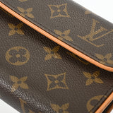 LOUIS VUITTON ルイヴィトン モノグラム ポシェットフロランティーヌ ベルトXS ブラウン M51855 レディース モノグラムキャンバス ウエストバッグ Bランク 中古 銀蔵