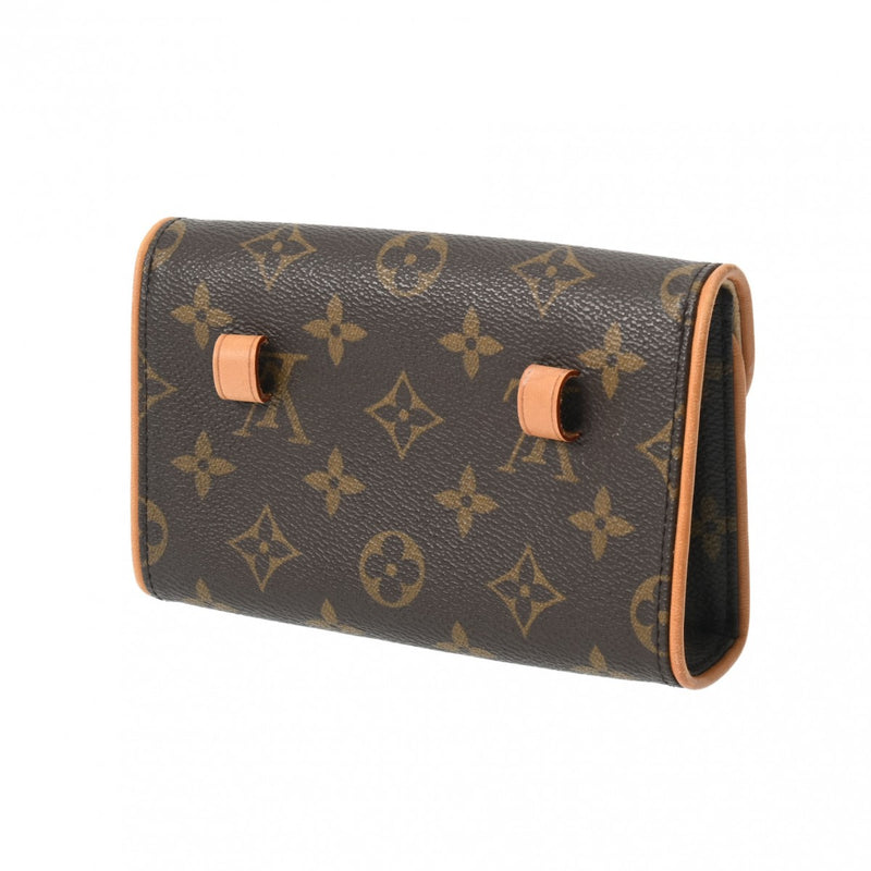 LOUIS VUITTON ルイヴィトン モノグラム ポシェットフロランティーヌ ベルトXS ブラウン M51855 レディース モノグラムキャンバス ウエストバッグ Bランク 中古 銀蔵