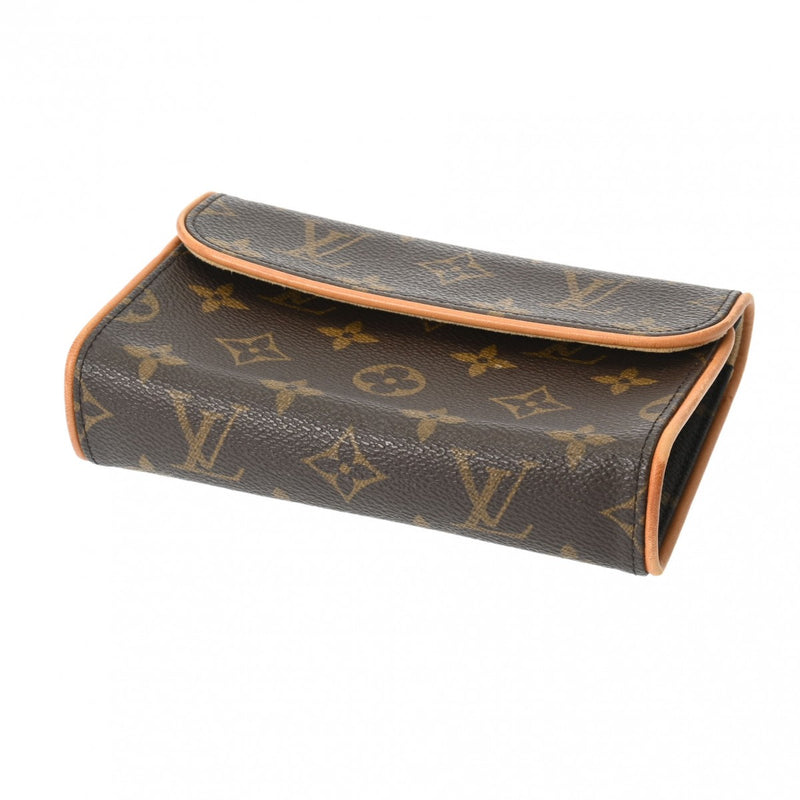 LOUIS VUITTON ルイヴィトン モノグラム ポシェットフロランティーヌ ベルトXS ブラウン M51855 レディース モノグラムキャンバス ウエストバッグ Bランク 中古 銀蔵