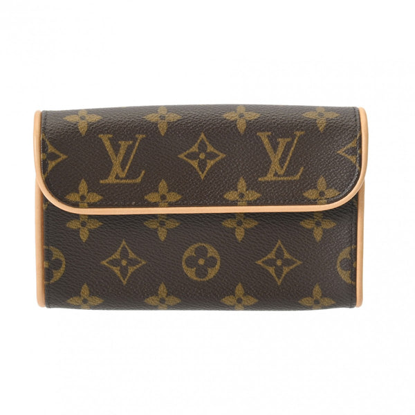 LOUIS VUITTON ルイヴィトン モノグラム ポシェットフロランティーヌ ベルトS ブラウン M51855 レディース モノグラムキャンバス ウエストバッグ ABランク 中古 銀蔵