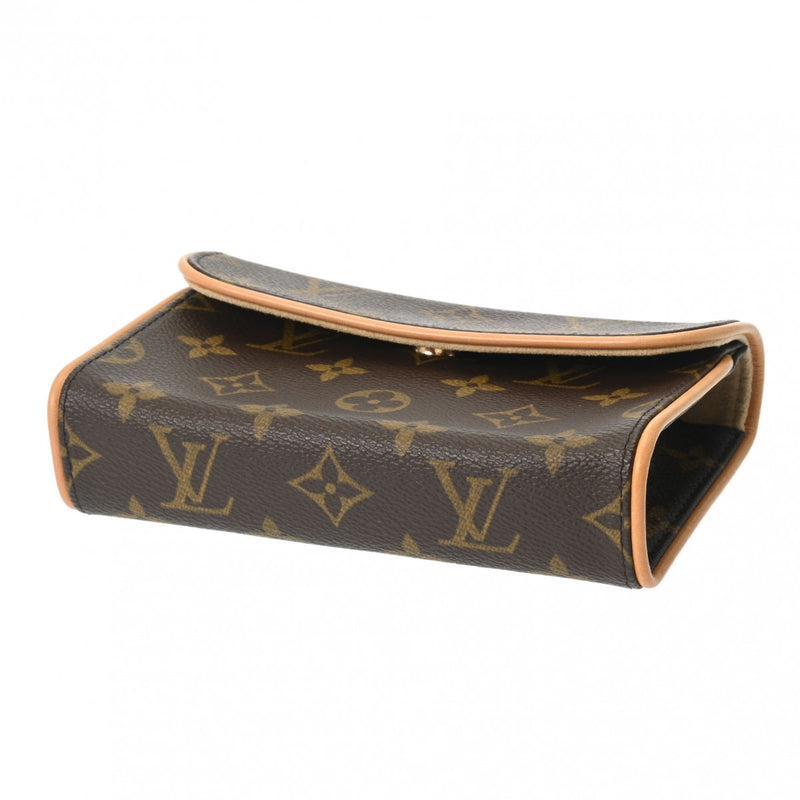 LOUIS VUITTON ルイヴィトン モノグラム ポシェットフロランティーヌ ベルトS ブラウン M51855 レディース モノグラムキャンバス ウエストバッグ ABランク 中古 銀蔵