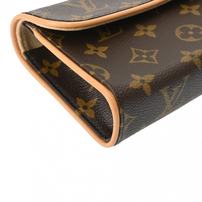 LOUIS VUITTON ルイヴィトン モノグラム ポシェットフロランティーヌ ベルトS ブラウン M51855 レディース モノグラムキャンバス ウエストバッグ ABランク 中古 銀蔵