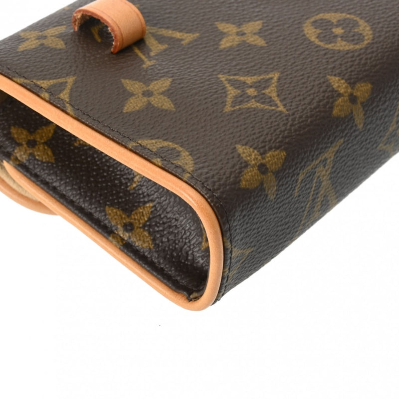 LOUIS VUITTON ルイヴィトン モノグラム ポシェットフロランティーヌ ベルトS ブラウン M51855 レディース モノグラムキャンバス ウエストバッグ ABランク 中古 銀蔵