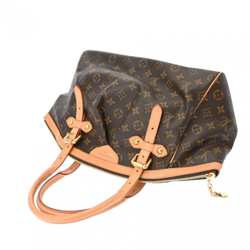 LOUIS VUITTON ルイヴィトン モノグラム ティヴォリ GM ブラウン M40144 レディース モノグラムキャンバス ハンドバッグ ABランク 中古 銀蔵