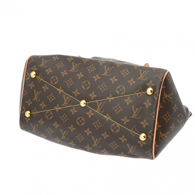 LOUIS VUITTON ルイヴィトン モノグラム ティヴォリ GM ブラウン M40144 レディース モノグラムキャンバス ハンドバッグ ABランク 中古 銀蔵