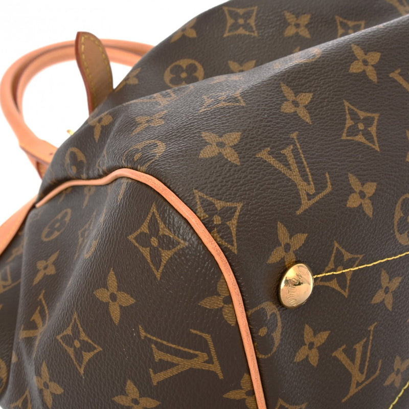 LOUIS VUITTON ルイヴィトン モノグラム ティヴォリ GM ブラウン M40144 レディース モノグラムキャンバス ハンドバッグ ABランク 中古 銀蔵