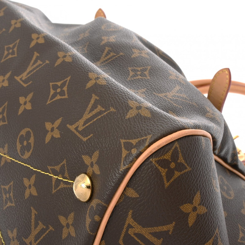 LOUIS VUITTON ルイヴィトン モノグラム ティヴォリ GM ブラウン M40144 レディース モノグラムキャンバス ハンドバッグ ABランク 中古 銀蔵